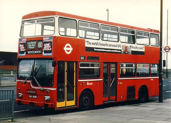 Route 180, London Transport, MD100, OUC100R
