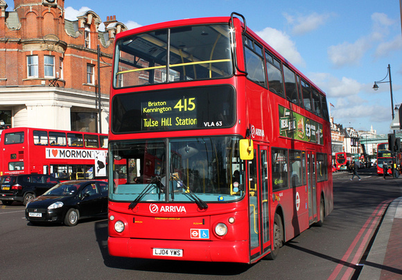 Route 415, Arriva London, VLA63, LJ04YWS, Brixton