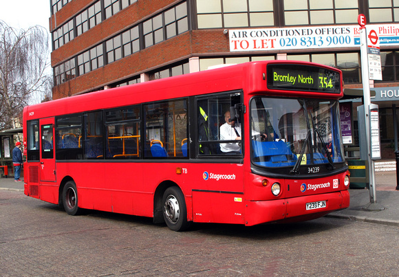 Route 354, Stagecoach London 34239, Y239FJN, Bromley