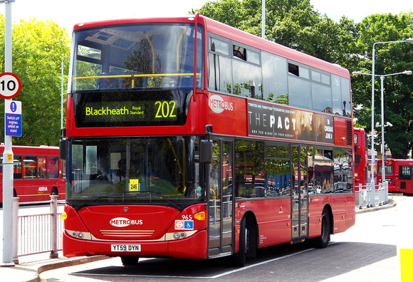 Route 202, Metrobus 965, YT59DYN, Crystal Palace