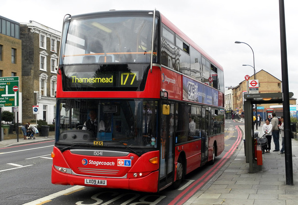 Route 177, Stagecoach London 15041, LX09AAU, New Cross