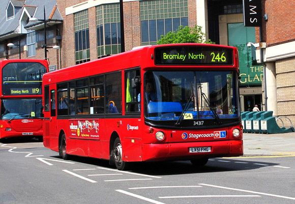 Route 246, Stagecoach London 34317, LX51FHG, Bromley