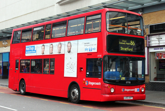 Route 86, Stagecoach London 17770, LX03BVF, Ilford