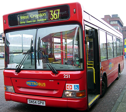 Route 367, Metrobus 251, SN54GPV, Bromley