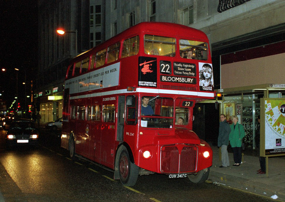 Route 22, London General, RML2347, CUV347C, New Oxford Street