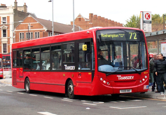 Route 72, Transdev, DE37, YX09HKF, Hammersmith