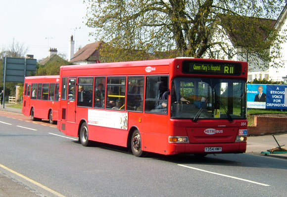 Route R11, Metrobus 354, Y354HMY, Orpington
