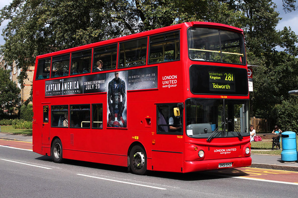 Route 281, London United RATP, TA220, SN51SYZ