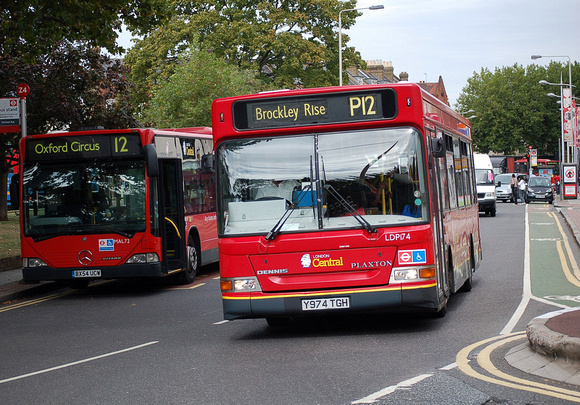 Route P12, London Central, LDP174, Y974TGH, Peckham Rye