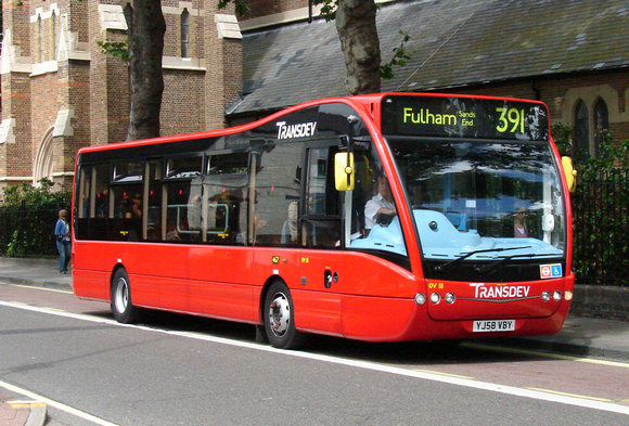 Route 391, Transdev, OV18, YJ58VBY, Hammersmith