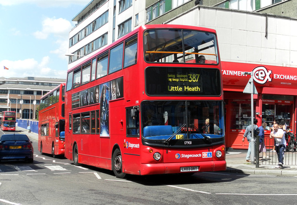 Route 387, Stagecoach London 17901, LX03ORT, Barking
