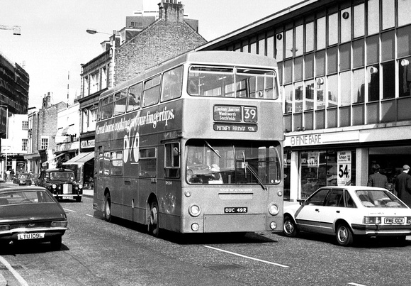 Route 39, London Transport, DMS2049, OUC49R