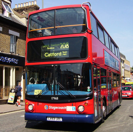Route 208, Stagecoach London 17968, LX53JZL, Bromley