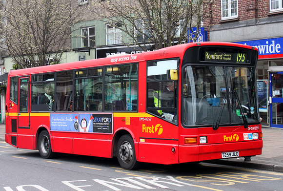 Route 193, First London, DMS41259, T259JLD, Hornchurch