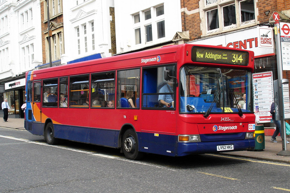 Route 314, Stagecoach London 34355, LV52HKG, Bromley