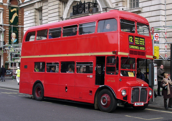 Route 12, London Transport, RM613, WLT613, Whitehall