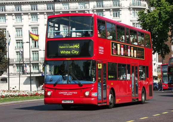 Route 148, London United RATP, TLA9, SN53EUR, Marble Arch