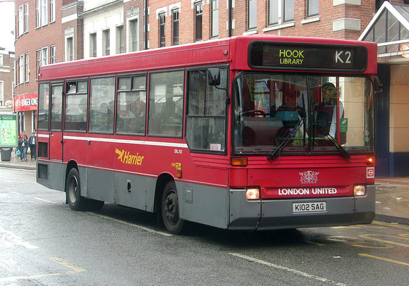 Route K2, London United, DRL102, K102SAG, Kingston