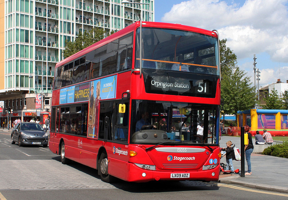 Route 51, Stagecoach London 15055, LX09ADZ, Woolwich