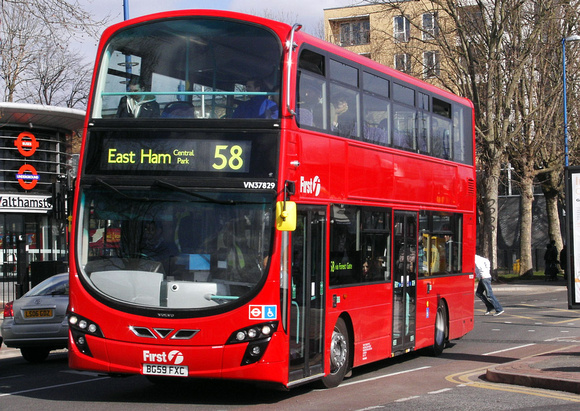 Route 58, First London, VN37829, BG59FXC, Walthamstow