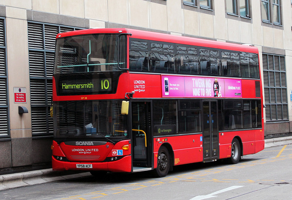 Route 10, London United RATP, SP38, YP58ACF, Hammersmith