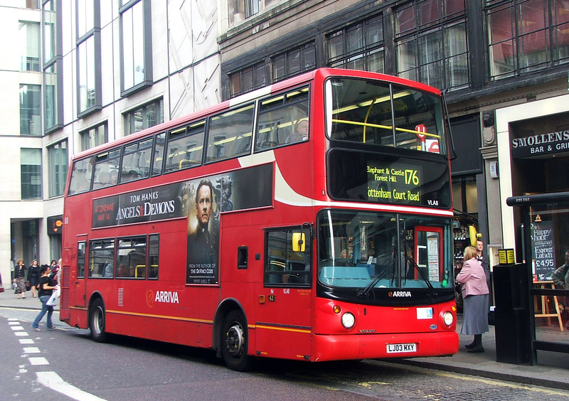 London Bus Routes | Route 176: Penge - Tottenham Court Road | Route 176 ...