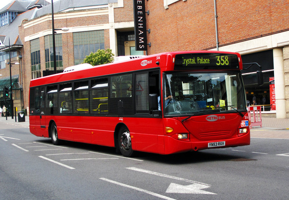 Route 358, Metrobus 516, YN53RXH, Bromley