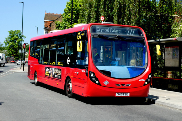 Route 227, Go Ahead London, WS124, SK19FBE, Bromley