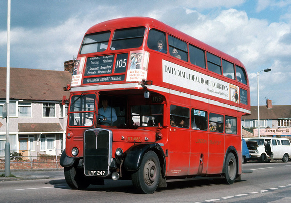 Route 105, London Transport, RT4188, LYF247