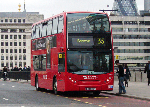 Route 35, Travel London 9462, LJ09CEF, London Bridge