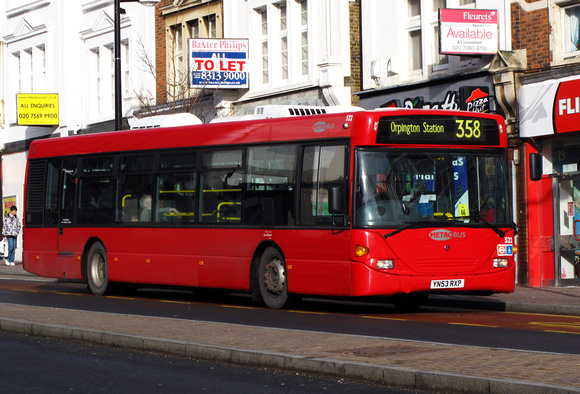 Route 358, Metrobus 522, YN53RXP, Bromley