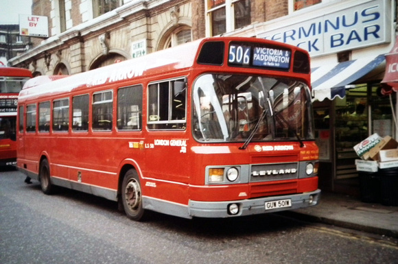 Route 506, London General, LS501, GUW501W, Victoria