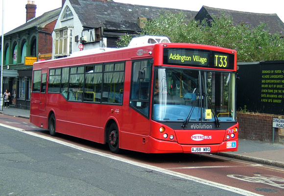 Route T33, Metrobus 717, AJ58WBG, East Croydon