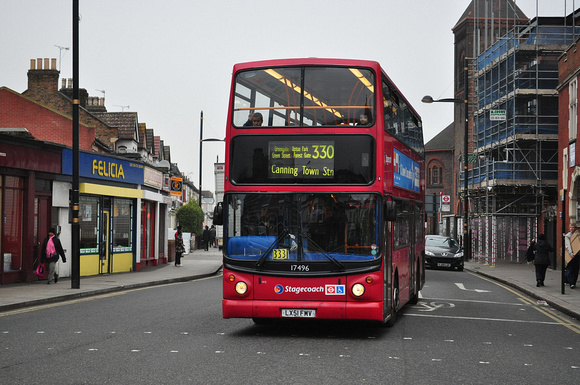 Route 330, Stagecoach London 17496, LX51FMV