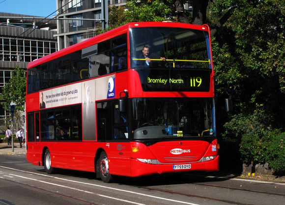 Route 119, Metrobus 968, YT59DYO, Croydon