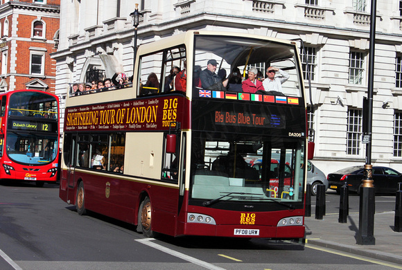 Big Bus Tours, DA206, PF08URW, Whitehall