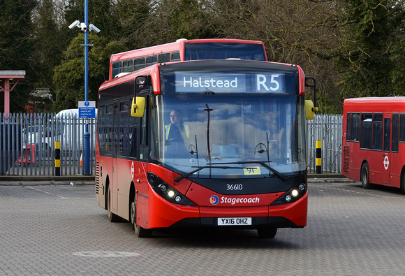 Route R5, Stagecoach London 36610, YX16OHZ, Orpington