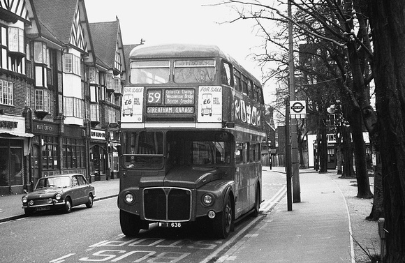 Route 59, London Transport, RM638, WLT638, Purley