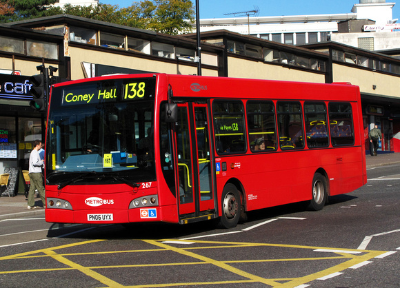 Route 138, Metrobus 267, PN06UYX, Bromley