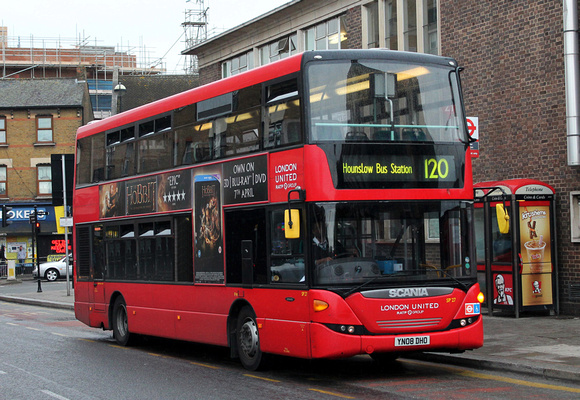 Route 120, London United RATP, SP27, YN08DHO, Hounslow