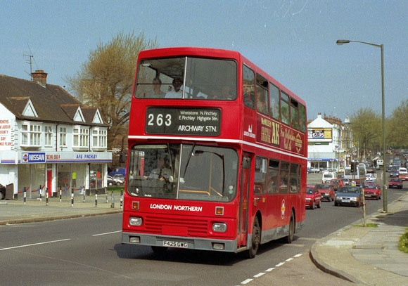 Route 263, London Northern, S5, F425GWG, Finchley