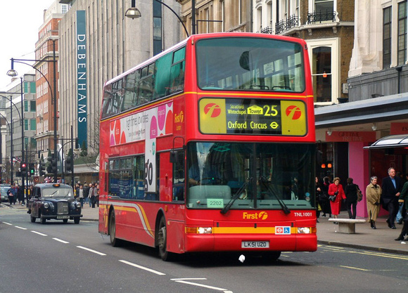Route 25, First London, TNL1001, LK51UZD, Oxford Street