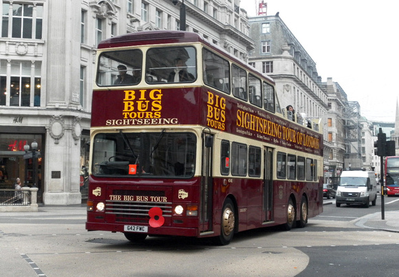 Big Bus Tours, HD42, G42FWC, Oxford Circus