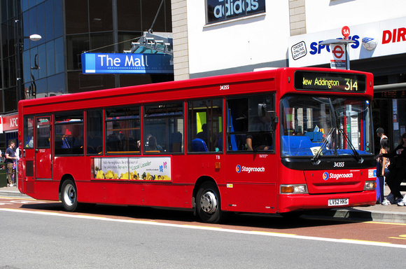 Route 314, Stagecoach London 34355, LV52HKG, Bromley