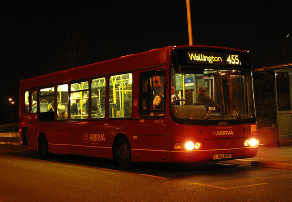 Route 455, Arriva London, DWL62, LJ03MYH, Purley Way