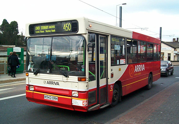 Route 450, Arriva London, DRL43, K543ORH, West Croydon