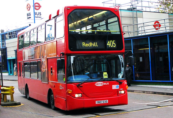 Route 405, Metrobus 952, YN07EXO, West Croydon