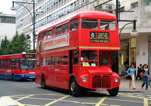 Route 8, Stagecoach London, RML2607, NML607E, Oxford Street
