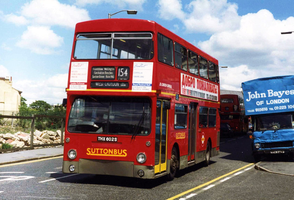 Route 154, SuttonBus, DMS2602, THX602S, West Croydon