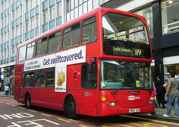Route 119, Metrobus 494, YN54AJU, Croydon